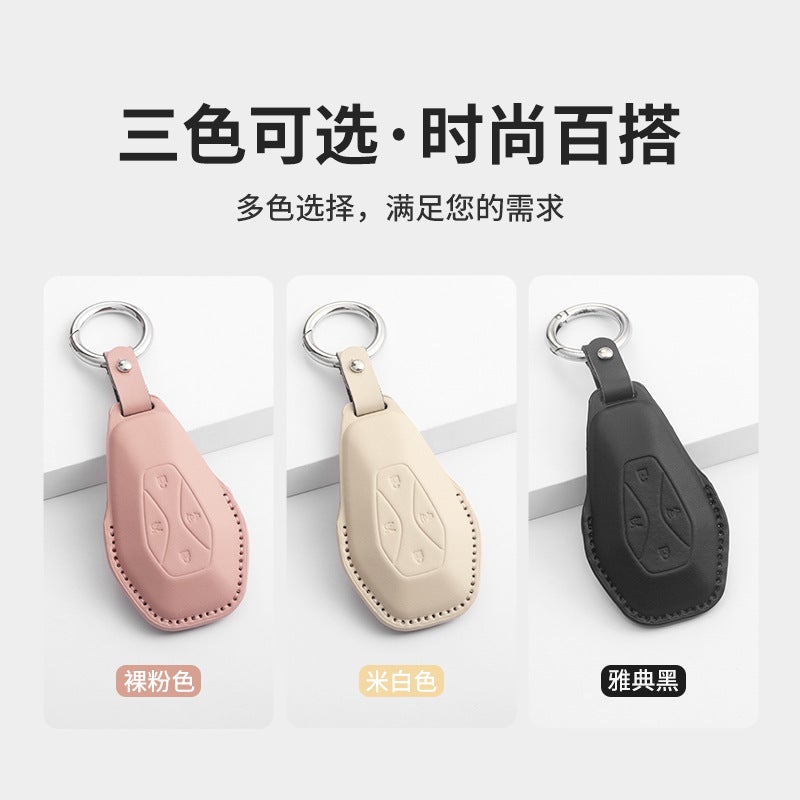 Suitable For Jixu Key Cover 24 Models/23 Alpha S/T5/Arcfox Baic New Energy Vehicle Bag Black Men - Image 3